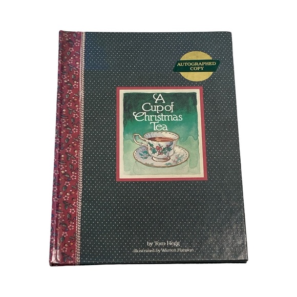 A Cup of Christmas Tea Tom Hegg Hardcover Autographed Copy 1982 - Picture 1 of 9